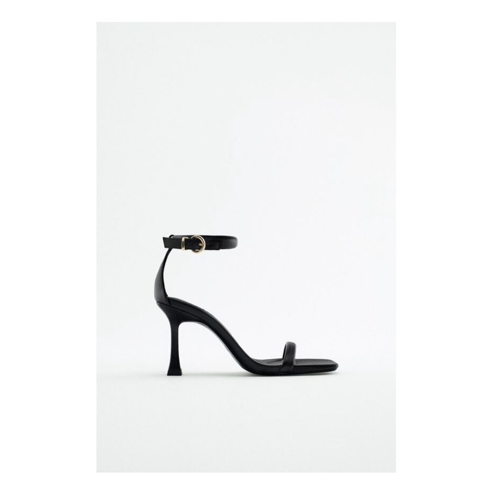 Zara Black Heeled Sandals